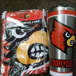 Pillowcases and thermos cup